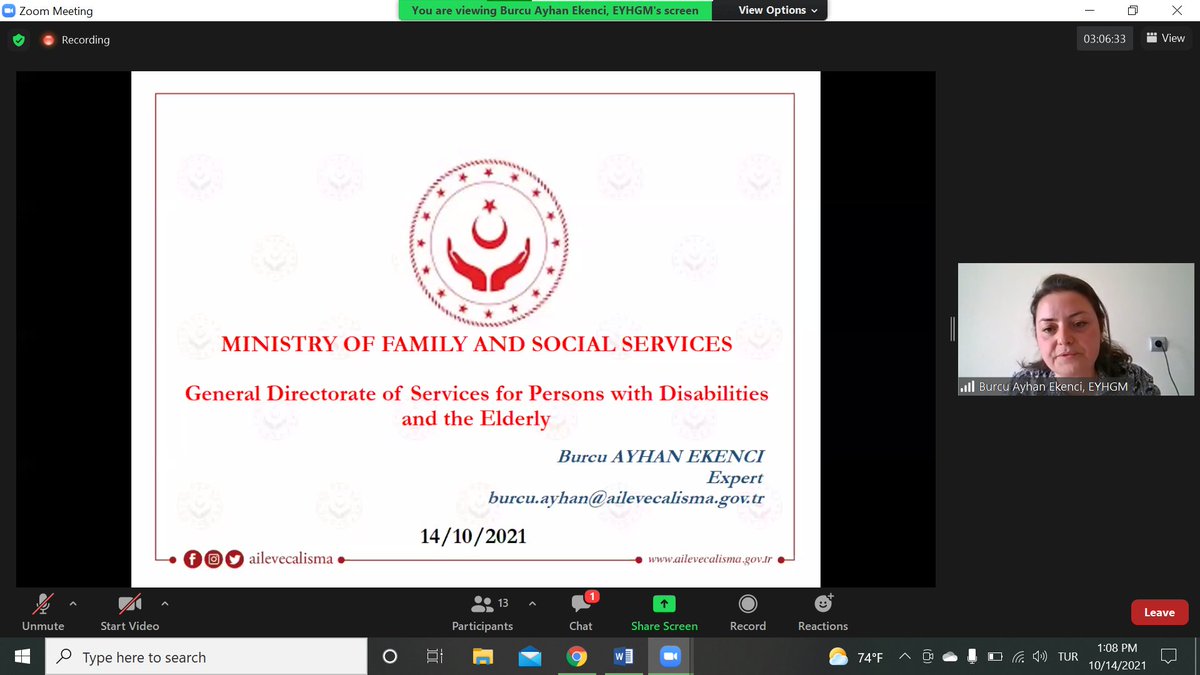Çalıştayımızın bu bölümünde ülkemizdeki iyi uygulama örneklerini inceliyoruz. İlk sunum, <a href="/ashb_eyhgm/">Engelli ve Yaşlı Hizmetleri Genel Müdürlüğü</a>'den uzman Burcu Ayhan Ekenci tarafından veriliyor. <a href="/tcailesosyal/">T.C. Aile ve Sosyal Hizmetler Bakanlığı</a> <a href="/EUDelegationTur/">AB Türkiye Delegasyonu🇪🇺EU Delegation to Türkiye</a> <a href="/DiyalogProjesi/">SivilToplumDiyaloğu</a> <a href="/ABBaskanligi/">T.C. Dışişleri Bakanlığı Avrupa Birliği Başkanlığı</a> #activeaging #aktifyaşlanma