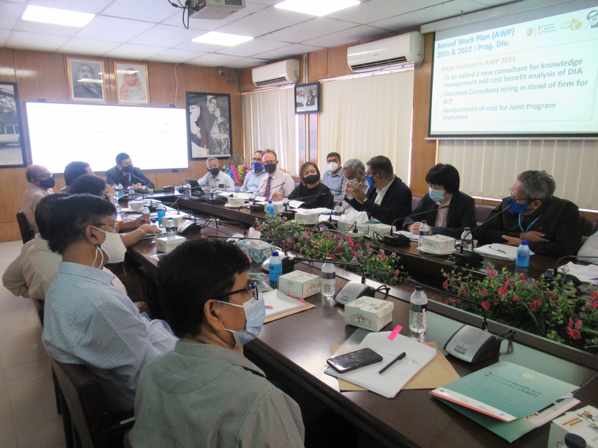 NRP_BD's tweet photo. Today the 4th Joint Programme Steering Committee Meeting (JPSC) of NRP was held and chaired by the Honourable Secretary, Mr. Md. Mohsin, Ministry of Disaster Management and Relief (MODMR).@UKinBangladesh @SwedeninBD @FCDOGovUK @Sida @UNDP_BD @UNOPS @UN_Women @NayokaMartinez https://t.co/seX5Tgnxlr