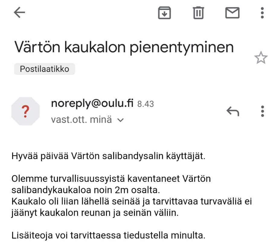#kulttuuripääkaupunki <a href="/oulunkaupunki/">Oulun kaupunki, Oulu</a>   Reagoi orastavaan sählybuumiin ja jatkossa harjoitellaan sählyä n 34x15 m kaukalossa👍🏼
