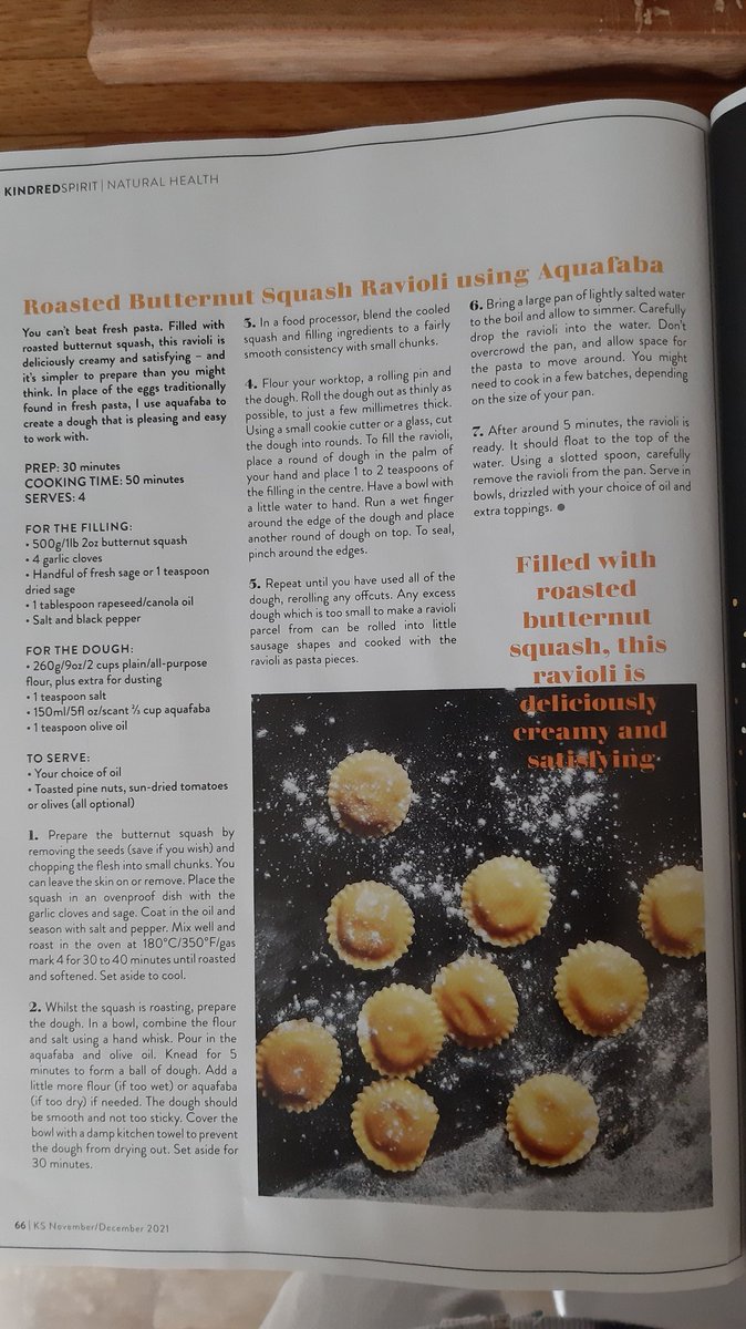 Ellen_Tout's tweet photo. A beautiful feature all about #compleating and the inspiration behind my book, including my waste-free #aquafaba dough butternut squash ravioli recipe. π Thank you @kindredmagazine π https://t.co/FrBfSACvo2