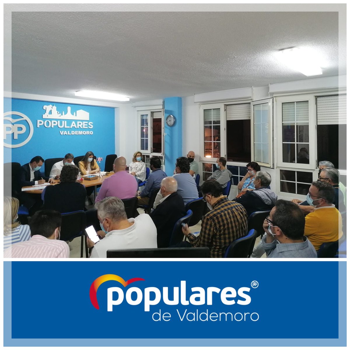 ppvaldemoro's tweet photo. Ayer celebramos nuestro Comité Ejecutivo, junto a @Hectoranover y @carlosgpereira_, a quienes agradecemos su presencia. 

Llenos de ilusión, dispuestos a dar lo mejor de nosotros por  #Valdemoro, por  #Madrid y por 🇪🇸.

#Seguimos 💪💪💪 https://t.co/rgNLnedtmX