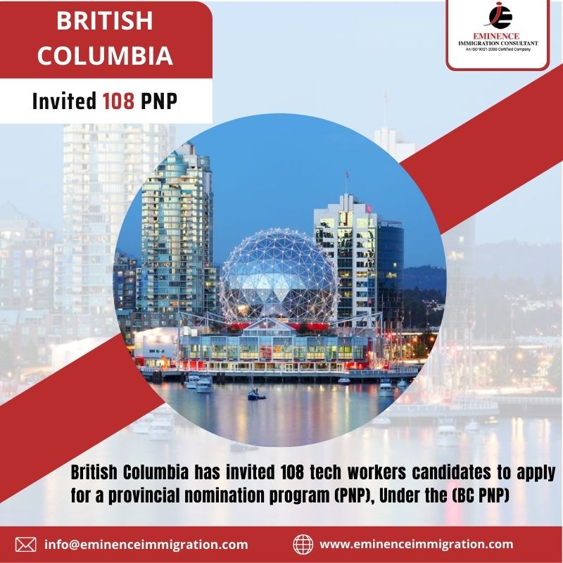 British Columbia in its latest draw held in October 2021, has issued invitations to 108 candidates from Express Entry.

Call Us / WhatsApp - +91-9515141683

#CanadaPR #CanadaImmigration #ExpressEntry #ITA #PNP #BritishColumbia #SkilledWorker #EminenceImmigration #prvisa #draw
