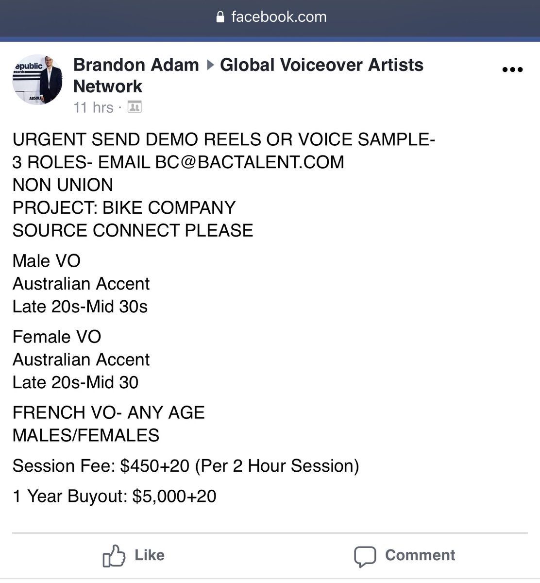 MikeCiporkin's tweet photo. Where my Aussie #voiceactor peers at??

ASSEMBLE!!!!

Retweet and tag folks! https://t.co/9fRSMu1TCb