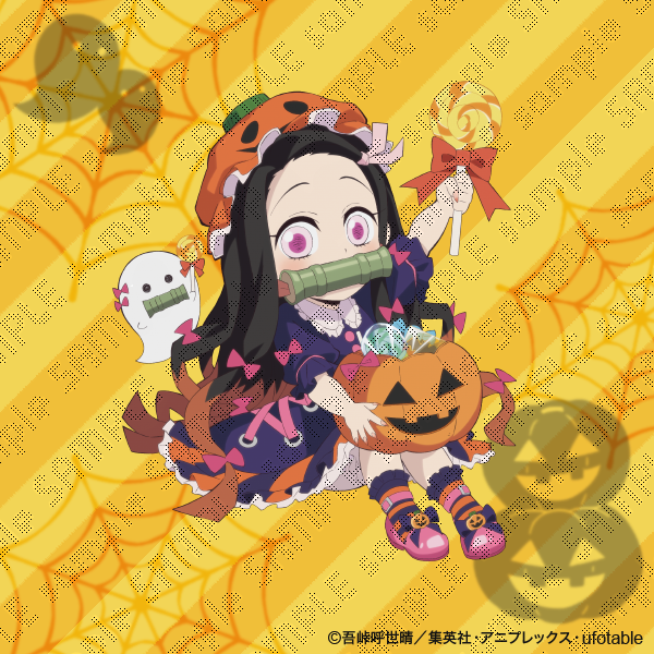 ufotable  2019 ハロウィン　竈門禰豆子　たい焼き　猫　アクリル