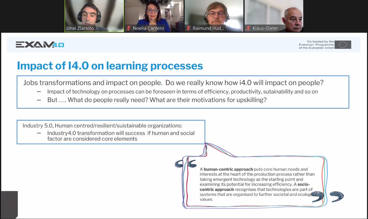 earlallEU's tweet photo. 🔴[LIVE] Interesting insights from Unai Ziarsolo when talking about the challenges of Industry the in Advanced Manufacturing sector: '#lifelonglearning is even more important than before, we need to #upskill and #reskill workers'

#EURegionsWeek #lifelonglearning #EXAM4point0 https://t.co/A6AusTq7K8