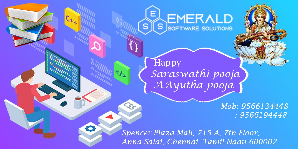 Emerald_Esoft's tweet photo. The Ayudha Pooja and Saraswathi Pooja is a worship of whatever implements one may use in one's livelihood.
 
Wish you a very Happy and Blessed Ayudha Pooja and Saraswathi Pooja.
 
#ayuthapooja #saraswathipooja #dussehra https://t.co/rXn7fdHjwE