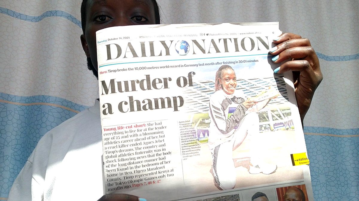 Full Story on Agnes Tirop Death, Daily Nation Today👇🏿
youtu.be/t8auB6_TsOI

#AgnesTirop #AgnesJebetTirop #hudumanamba #kalekyemumo #justiceforagnestirop