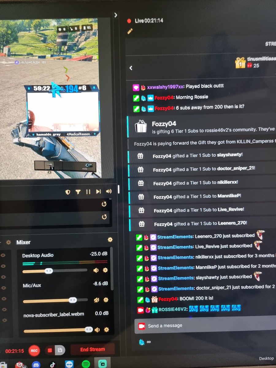 We just hit 200 subs on twitch thank you for the support I love you all 💙