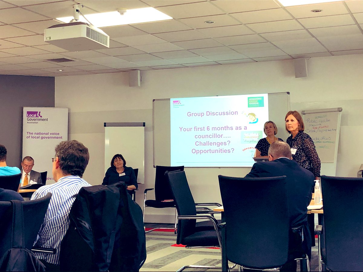 Group discussion about the challenges and opportunities of being a councillor in your first six months. Great expert knowledge on hand via our LGA West Midlands Regional Peers #lga #teamwm #WestMidlands #localgov #hittingthegroundrunning #sli #crosspartyworking