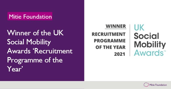 mitiefoundation's tweet image. We&apos;re incredibly proud to have been announced as the Winner of the @SOMOAwards &quot;Recruitment Programme of the Year&quot;.

#SOMO2021 | @mitie | #SocialMobility