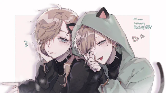 #叶新衣装 #かな絵 