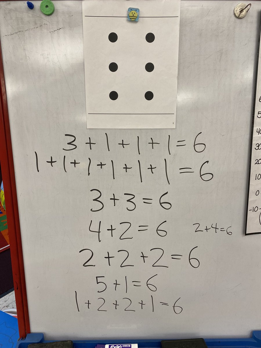 outsideteacher's tweet image. First grade math talk. There’s lots of ways of looking at something. What’s your way?  #teamwork #Mathematics #teachertwitter #education