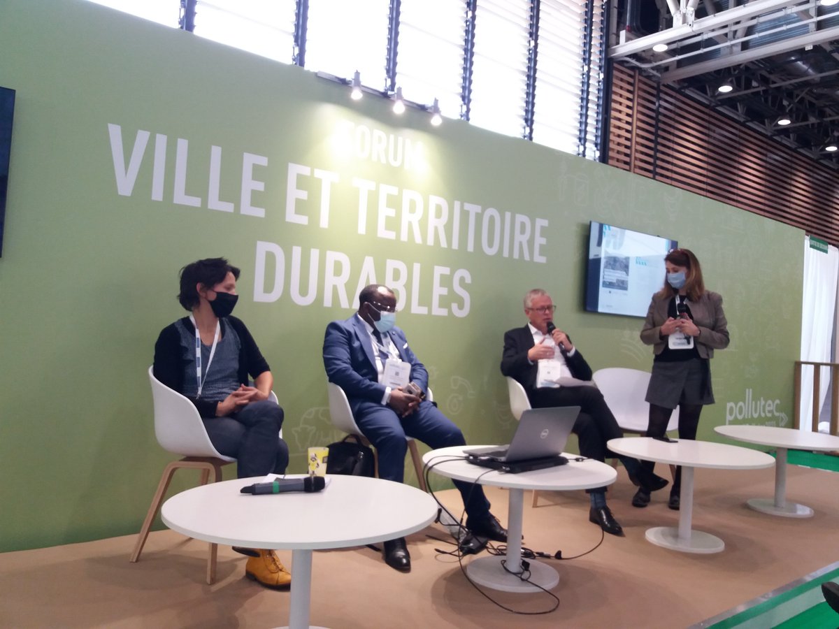 [@Pollutec 2021] Retour sur images sur la conférence '#friches industrielles'. Merci aux intervenants #epfl38 @BRGM_fr @provademse #ecomat38 Et à nos réseaux @axelera_pole et @ClusterIndura