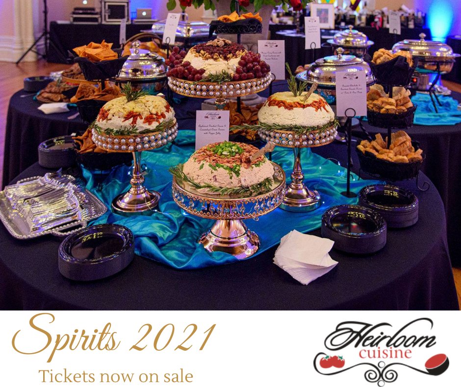 Enjoy the fine tastings of Heirloom Cuisine LLC at Spirits of Louisiana! 

We are 2 weeks away and you don't want to miss this! Purchase your tickets today!
buff.ly/3p4nlUq