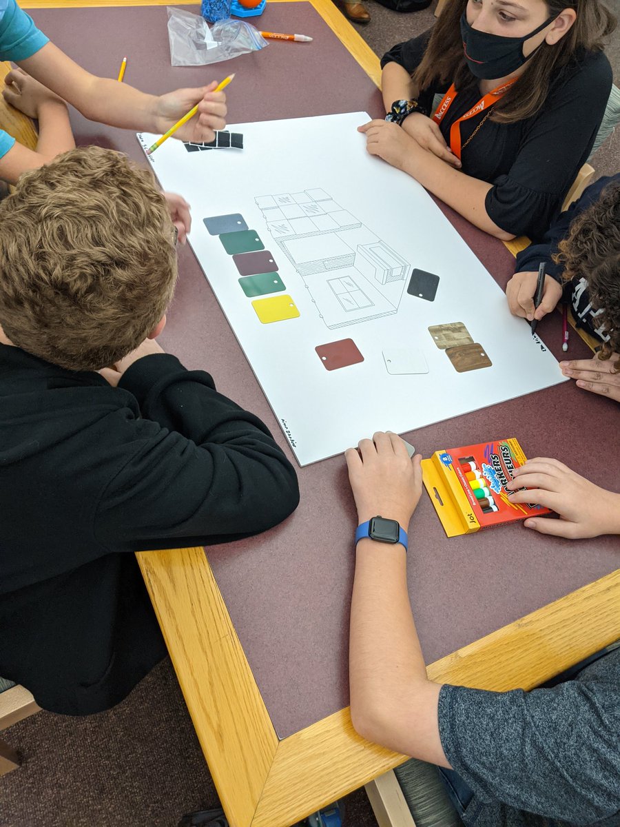 Collaborating as a team designing a booth for NMS #teamwork <a href="/access_tca/">Access TCA</a> <a href="/NorthbridgePS/">NorthbridgePS</a> <a href="/nmsnews2021/">NMS News</a>