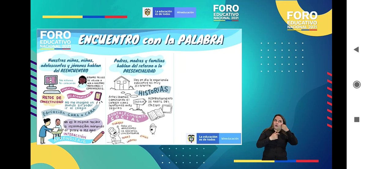 DumarYiceth's tweet photo. Encuentro con la palabra 💪
#FEN2021 #ForoEducativoNacional 
@jaroldiazc https://t.co/OUgedL7NTL