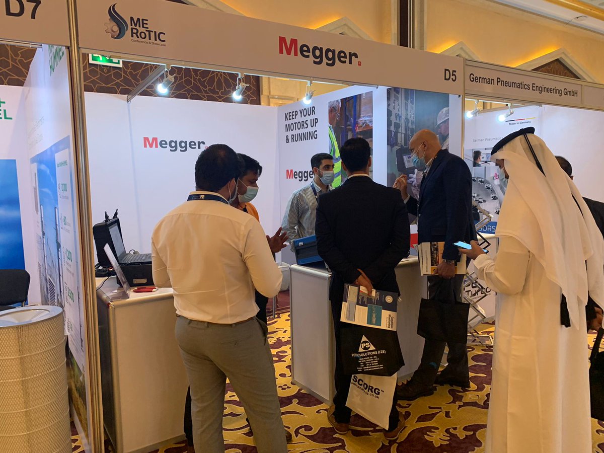 harisalafaq's tweet image. ME RoTIC 2021 Middle East Rotating Machinery Technology &amp;amp; Innovation Conference &amp;amp; Showcase The Ritz-Carlton, Dubai, 12-14th Oct 2021 with Megger

#Harisalafaq #megger #soledistributor #liveevent #MERoTIC2021 #UAE #middleeast