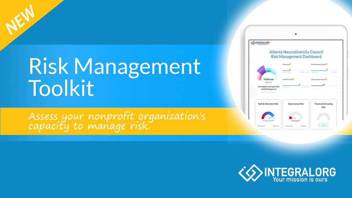 IntegralOrg's tweet image. Assess your nonprofit's capacity to manage risks with IntegralOrg's new Risk Management Toolkit. Find it at toolkits.integralorg.ca 
#risk #riskmanagement #riskmanagementplan #governanace #nonprofit #nonprofitresource #toolkit #nonprofitleadership #nonprofitleader
