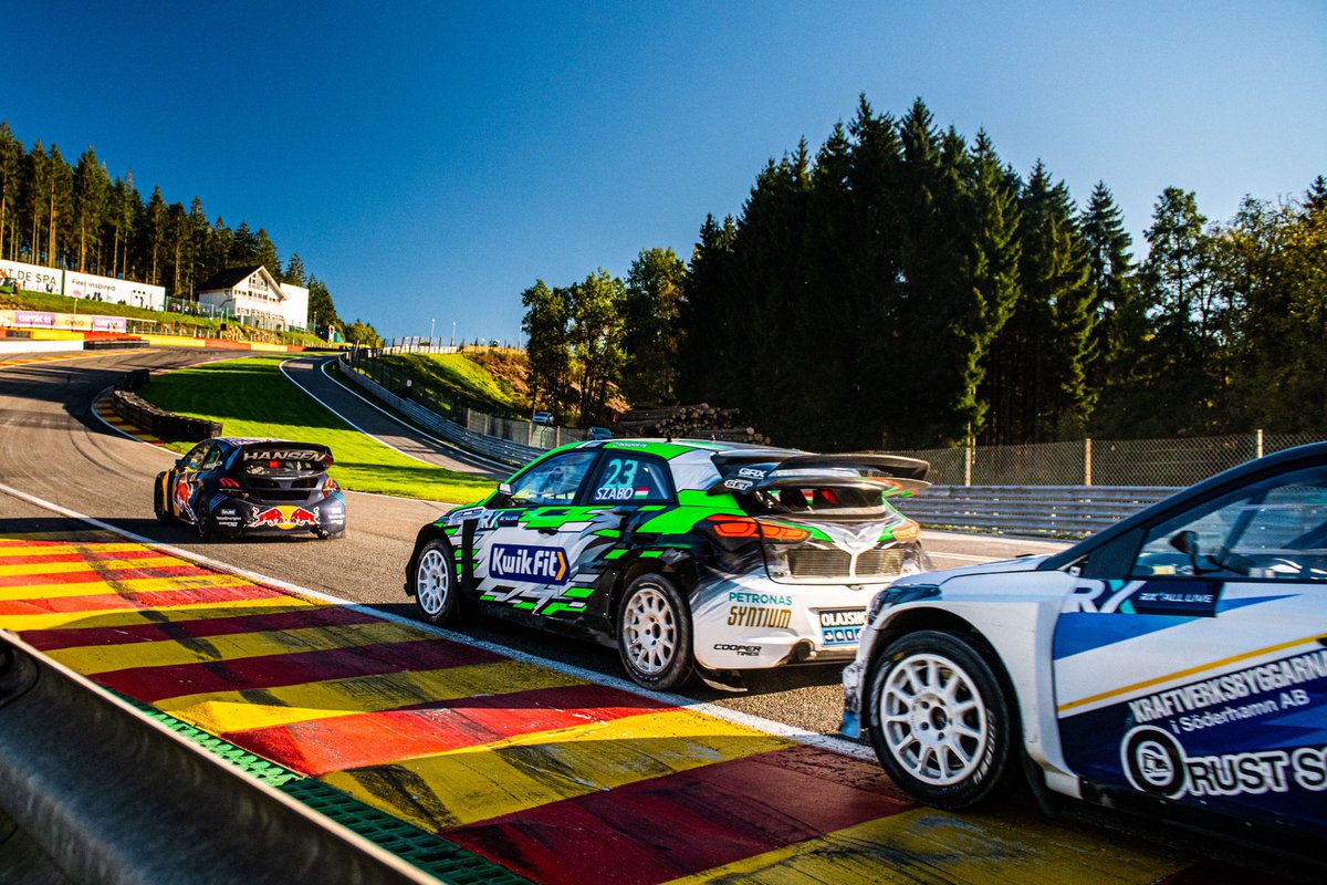 🏆 ‘PROUD’ MOMENT AS SZABÓ ‘FINALLY’ REACHES WORLD RX ROSTRUM AT SPA 🏆

They say good things come to those who wait, and <a href="/SzaboKrisz23/">Szabó Krisztián</a> was certainly made to wait for his first #WorldRX podium – but <a href="/spaworldRX/">BENELUX WORLD RX of SPA-FRANCORCHAMPS</a>, he ‘finally’ did it with a superb drive 💪

fiaworldrallycross.com/world-rx/news/…