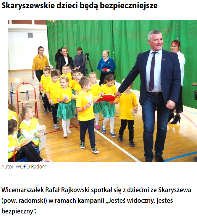 SejmikMaz's tweet photo. 🟠 Odblaski to bezpieczeństwo 👌 Wicemarszałek #Mazowsze Rafał #Rajkowski spotkał się z dziećmi ze Skaryszewa (pow. radomski), w kampanii „Jesteś widoczny, jesteś bezpieczny”.
🔸 https://t.co/uMMESmj1o9
@LudwikRakowski @StruzikAdam @jakubkowalski @KStrzalkowski @MarcinPodsedek https://t.co/0GcPEpcCKI