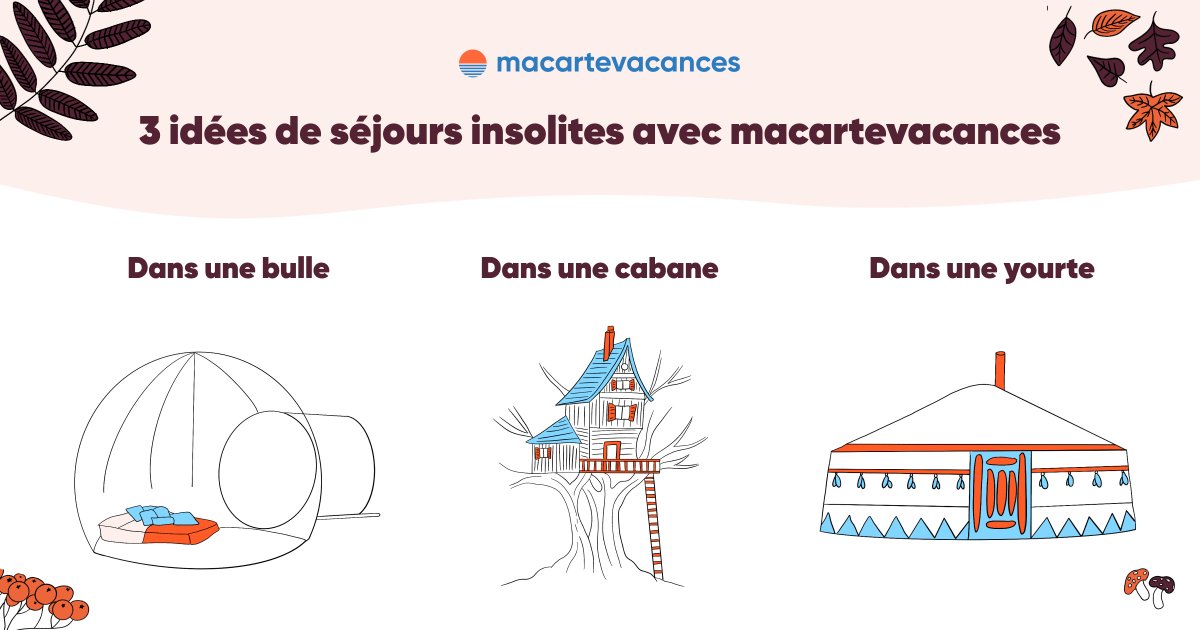 3 idées de séjours insolites ☀️🏡
#macartevacances #lieuxinsolites #séjoursinsolites #carte #vacances #cse