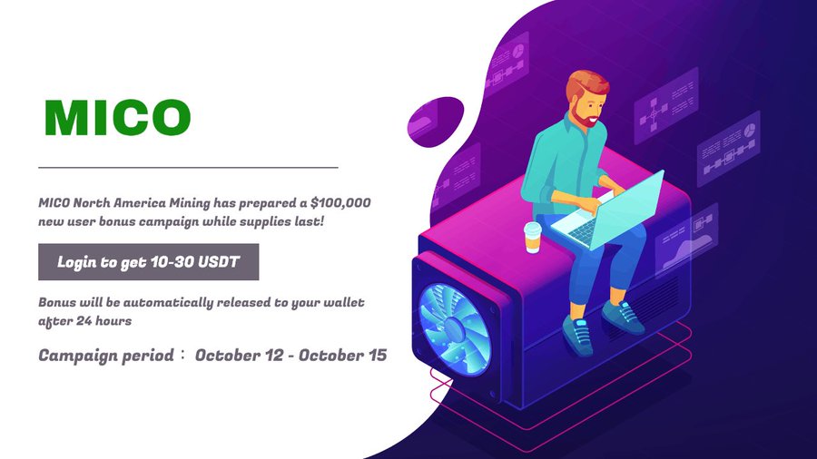 🚀 Airdrop: MICO MINING 💰 Value: 10 USDT 👥 Referral: $2 USDT 📅 End Date: 15th Oct 🏦 Distribution Date: After End 🤖 Complete data: t.me/MICOAirdropBot… #Airdrops #Airdrop #BSC #mico