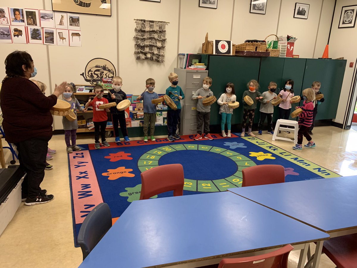 Language and Culture lessons with Mrs.Sam are happening for all of our Brentwood Eagles! Drumming and singing in action