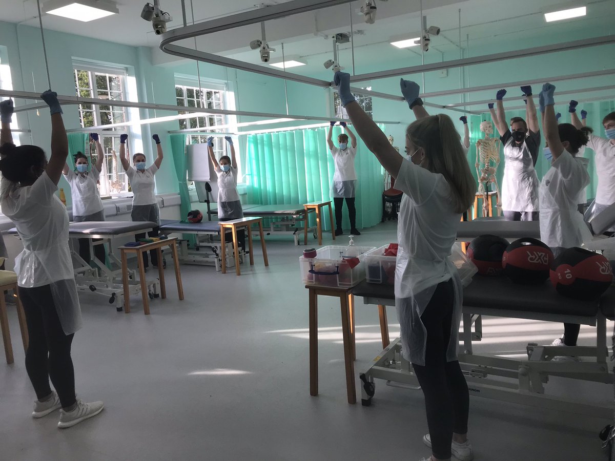 Raise your hands in the air for AHPs! Lots of fun being had on our Health Well-being &amp; exercise module <a href="/JonRoom/">Jon Room</a>
