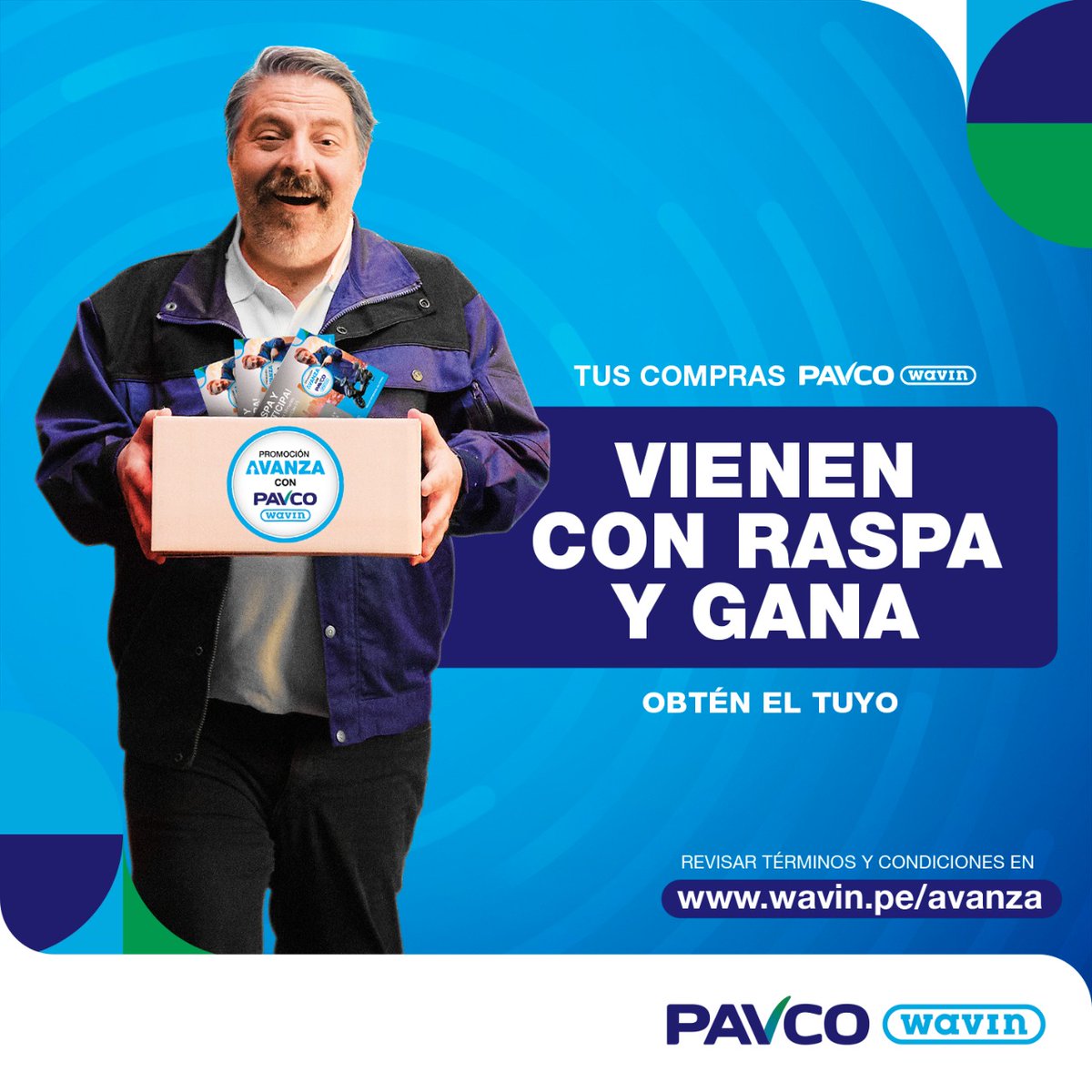 PavcoWavinPe's tweet photo. Desde que Juan adquirió productos Pavco Wavin se siente con confianza de utilizar soluciones de calidad y realizar buenos trabajos. Él instala confianza con Pavco Wavin.
Conoce más de la campaña en: https://t.co/xKwq1JKa6y

#AvanzaConPavcoWavin https://t.co/FY4R2eQq9r