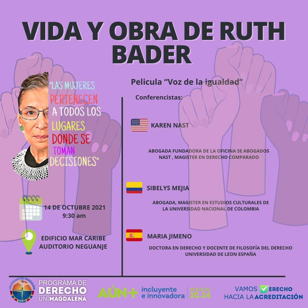 asocedum's tweet photo. El comité de Asuntos de Género de ASOCEDUM presente en el conversatorio de la vida y obra de Ruth Bader Ginsburg, jueza y jurista estadounidense judía que se destacó, especialmente, por su trabajo en la lucha por la igualdad legal de género💙💛 @victoria_flp https://t.co/xIGc9LLNPH
