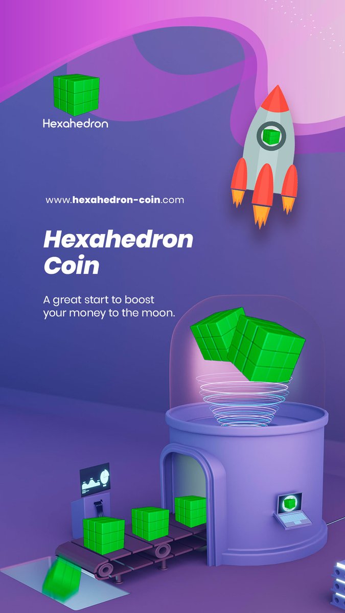 You need to complete several tasks to get our tokens.

Small orange diamond You will receive 1 000 000 HHC tokens for completing all the tasks.

Medium star You will receive 500 000 more HHC tokens for each invited friend.
​
hexahedron-coin.com/airdrop

t.me/HexaHedron_Coi…