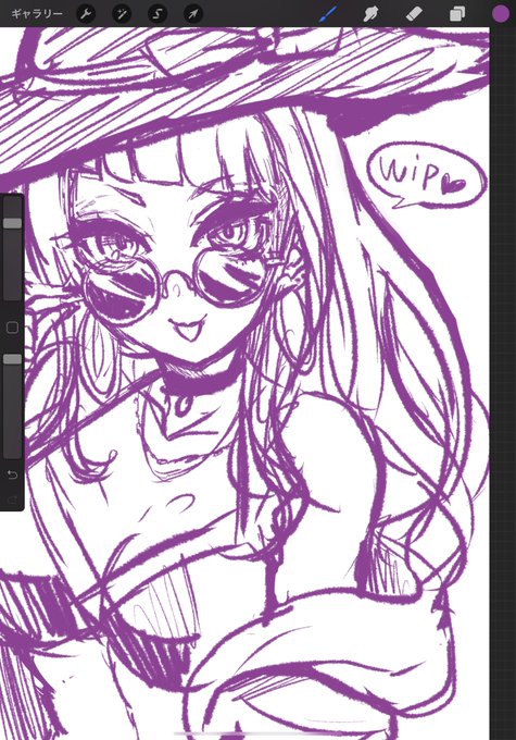 サングラスかけた摩美々を描きたかった 