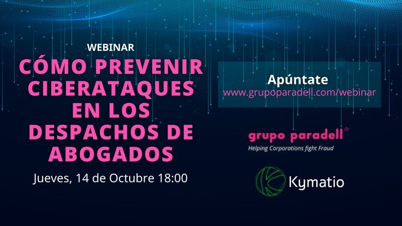 Kymatioglobal's tweet photo. 📢📢 #ComienzaYa  #Webinar ¨Cómo Prevenir #Ciberataques en los Despacho de Abogados¨

¡Acceso aquí!👇
https://t.co/gF7DVxNaXV

@GPARADELL  
@Kymatioglobal  - Activación de firewalls humanos https://t.co/EuGm3Q5cYJ