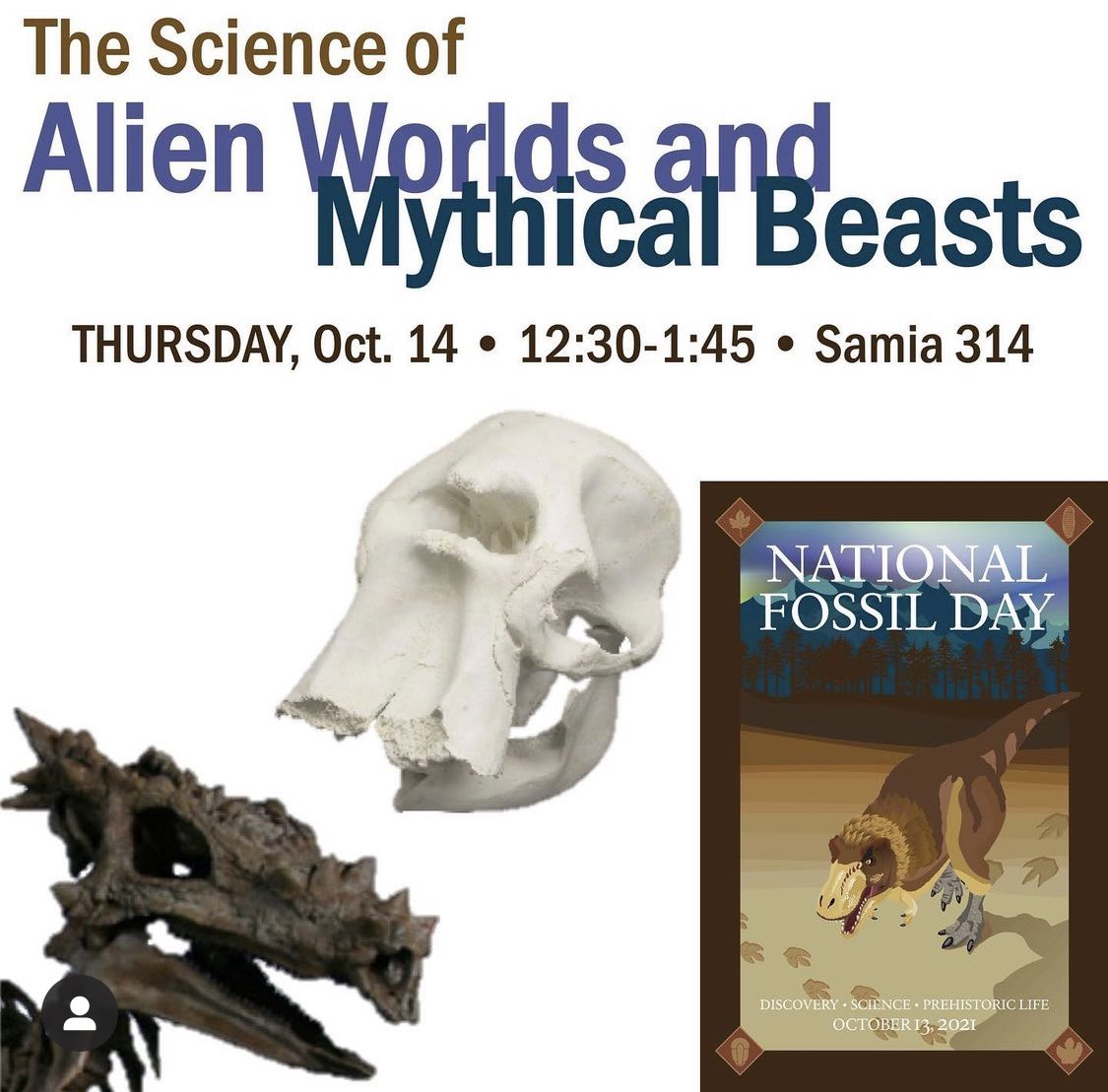 SU Biology Department (@su_biology) on Twitter photo Today in Samia 314, come see our resident paleontologists talk about Alien Worlds and Mythical Beasts. With <a href="/DrNeurosaurus/">Eugenia Gold</a> and Eric Dewar. Will be live-streamed! Today in Samia 314, come see our resident paleontologists talk about Alien Worlds and Mythical Beasts. With <a href="/DrNeurosaurus/">Eugenia Gold</a> and Eric Dewar. Will be live-streamed!