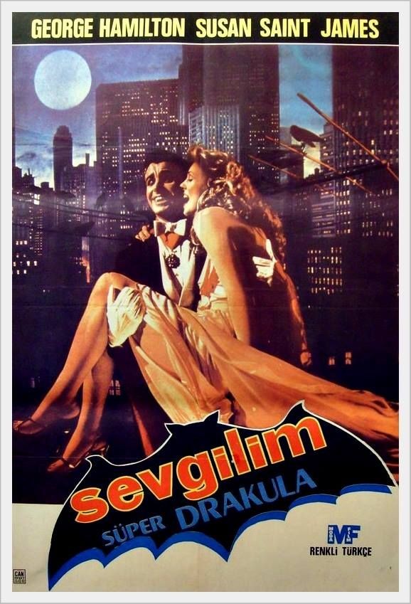 TheFilmFair's tweet photo. Turkish movie poster for #LoveAtFirstBite (1979  - Dir #StanDragoti) with #GeorgeHamilton #SusanSaintJames https://t.co/r9z5tIQADT