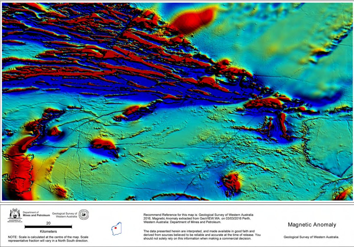 EarthScienceWA's tweet image. #geologicmapday: We think that geological and geophysical maps are not only informative but beautiful too! Here are some of our favourites from the areas in which we operate, thanks to the #GSWA, #GSNSW and #NTGS (see our Facebook post for details).
