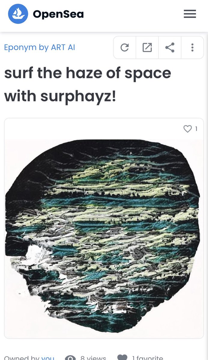 Surphayzeth's tweet photo. #eponymnft @EponymNFT has created a ground breaking collection, which is the very life’s blood and along the exact lines of what initially inspired Surphayz, innovation beyond technical imagination. 
SURF THE HAZE OF SPACE WITH SURPHAYZ! TODAY! https://t.co/VkEy9xjAsa