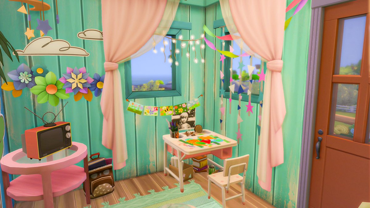 TheSpookySimmer's tweet photo. Did anyone actually have a treehouse growing up? I would have killed for something like this as a kid😍🏡@TheSims #TheSims4 #Ps4 #ConsoleBuilds #NoCc #ShowUsYourBuilds
✨gallery id: kyliekathleen97✨ https://t.co/1EZqUvEpZ0