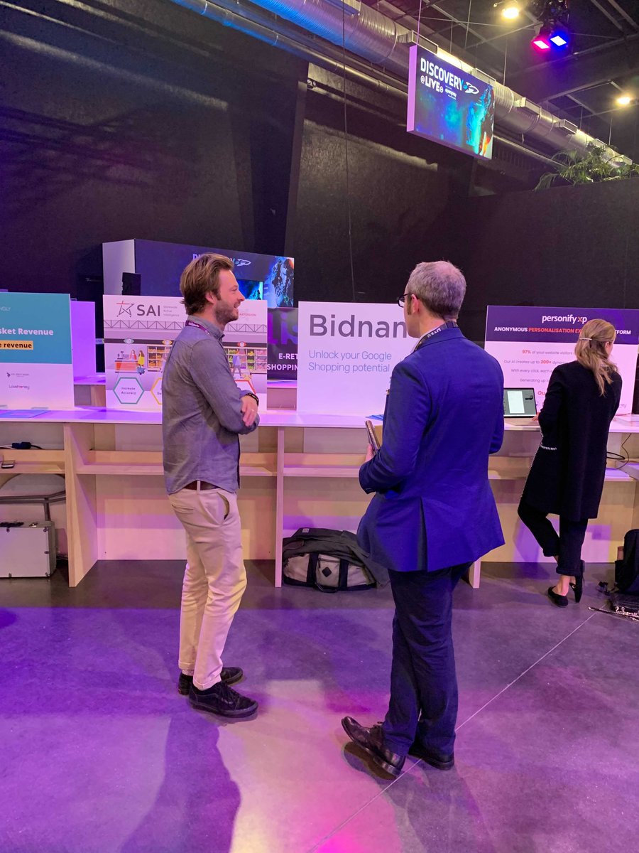 bidnamic's tweet photo. Our very own Ingvar Kraatz and Oliver Mountain are currently attending #RetailWeekLive! You can find Bidnamic at pod 162 in the startup discovery zone, so come and say hi👋
Here are some snaps of day one📸 https://t.co/SM1fJhLalD