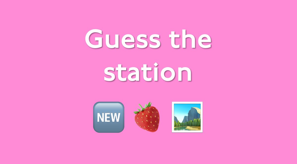 Can you #GuessTheStation? 🆕 🍓 🏞