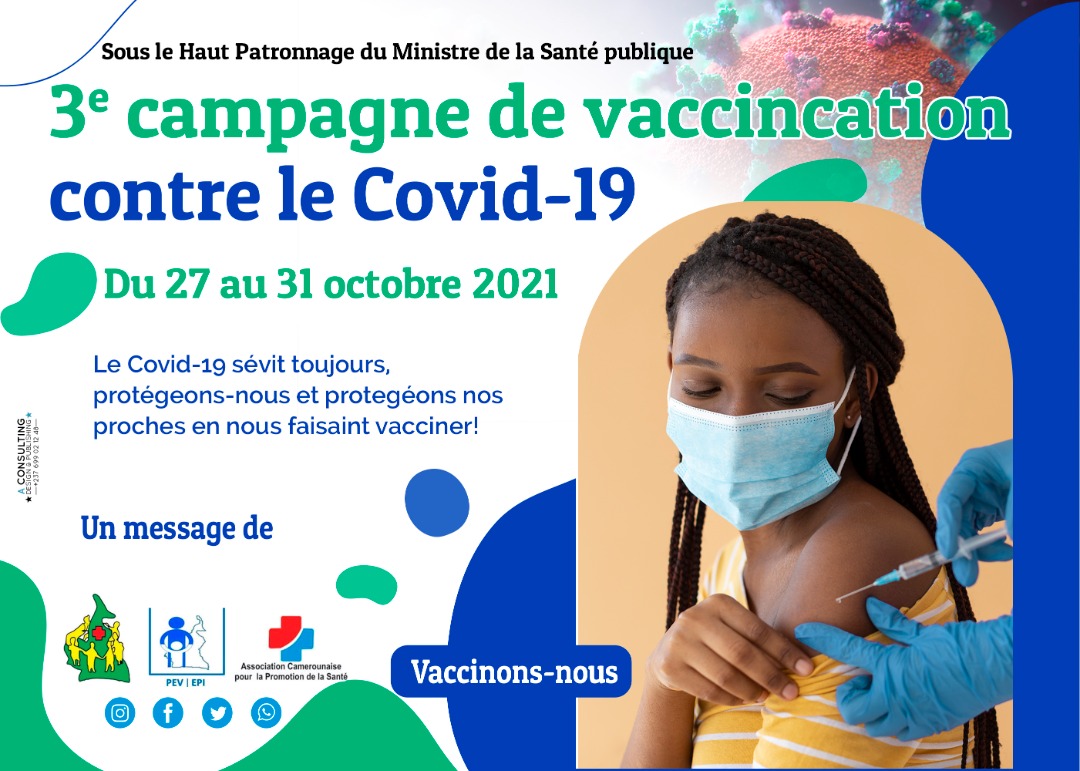 Le #COVID19 est encore et toujours en circulation. Faisons-nous vacciner pour atteindre l'#immunité #collective 
<a href="/ajcprosante/">AJCPROSANTE</a> 
<a href="/AfricaCDC/">Africa CDC</a> 
@MarcGhislainCMR 
<a href="/CRTV_web/">CRTVweb</a> 
<a href="/albertleanne/">Albert Ze, PhD🇨🇲🇭🇹</a> 
<a href="/pevcameroun/">PEV CAMEROUN</a> 
<a href="/MinsanteCMR/">MinsanteCameroun</a> 
<a href="/DRSPCENTRE/">Délégation régionale de La Santé Publique du Centr</a> 
<a href="/MedCamerOffciel/">MEDCAMER OFFICIEL</a> 
<a href="/LauraDaveMedia/">Laura Dave Média Mag</a> 
<a href="/JbTagne/">Tagne Jean-Bruno</a>