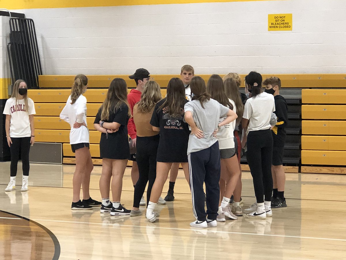 #powerpuff 8th grade boys coaching the girls up.