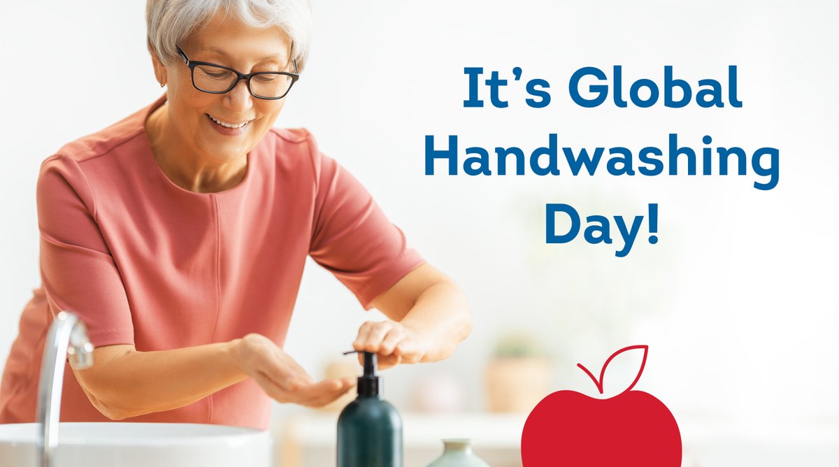 Global Handwashing Day is a great reminder to wash your hands thoroughly, several times a day. According to the @CDC, keeping your hands clean and away from your face is one of the most effective ways to prevent illness.