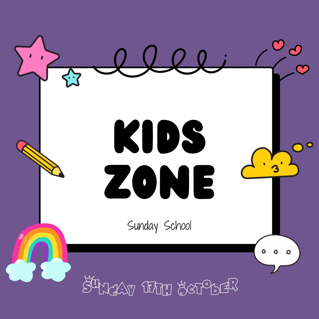 Hey Parents/Guardians 👋

Do you have a child aged 3-11 years old? Why not come along to our 10:30am service this Sunday at Gateway Church Cymru and get your kids involved in Kids Zone Sunday school?

For more information visit
gatewaychurchcymru.co.uk/gatewaykids 

See you Sunday 😃