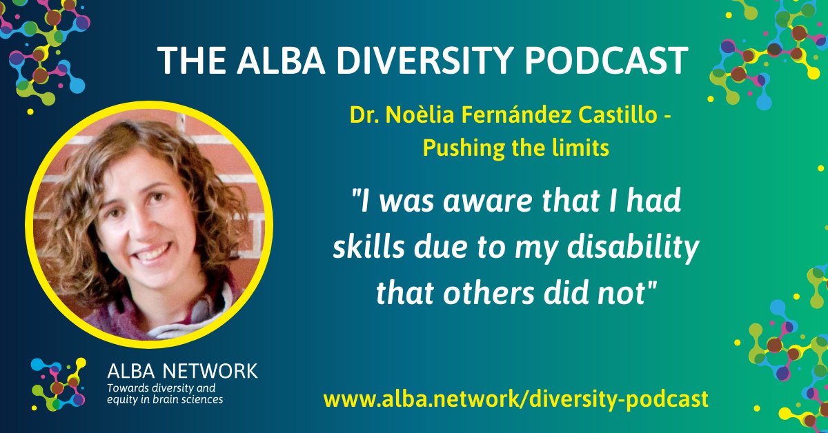 network_alba's tweet image. #ALBAWeek - Disability &amp;amp; Neurodiversity
Listen to Ep6 of the #ALBADiversityPodcast with Dr Noelia Fernandez Castillo - Pushing the limits.
She gives us a glimpse of her life with rheumatoid arthritis.
Podcast episode: bit.ly/3asTv3j
 #GlobalDiversityAwarenessMonth