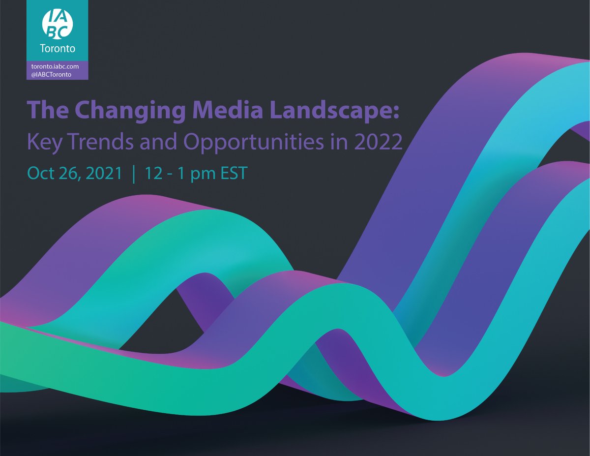 Hear from Toronto’s leading media experts on what they've learned from the onset of the pandemic on Tuesday, October 26, 12 to 1 p.m. EST.

Don’t miss this opportunity to learn from the experts and up your media game! 

toronto.iabc.to/event/the-chan…