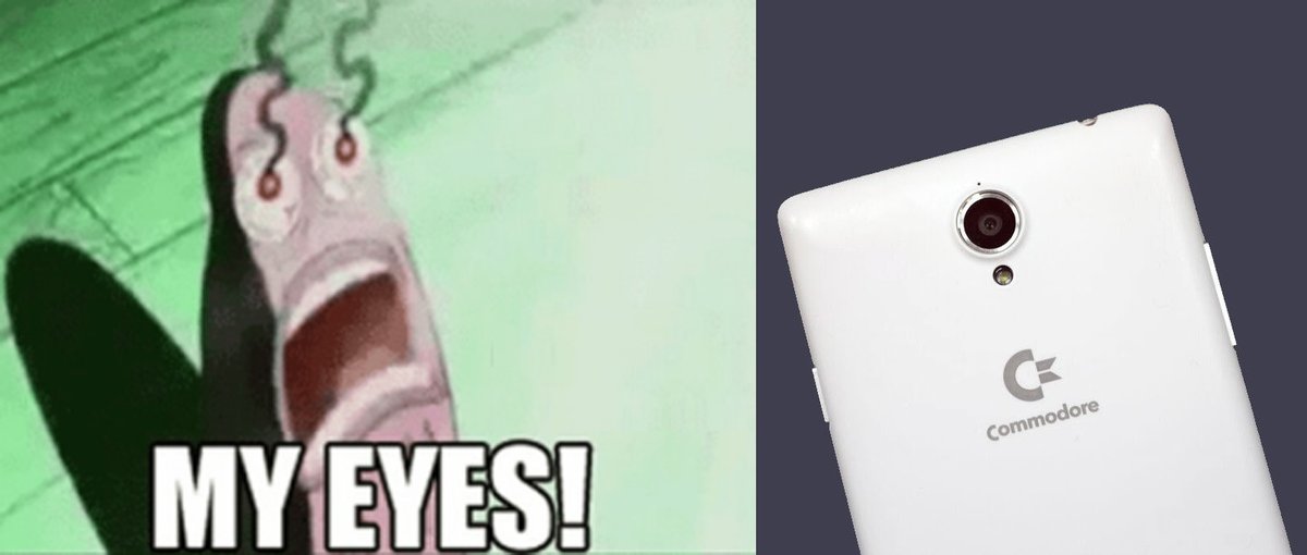 VingTroiSeize's tweet photo. ๐คข
Definitely No!
#NotACommodore #NotARealSmartphone #No! https://t.co/e9uKA28bQ1