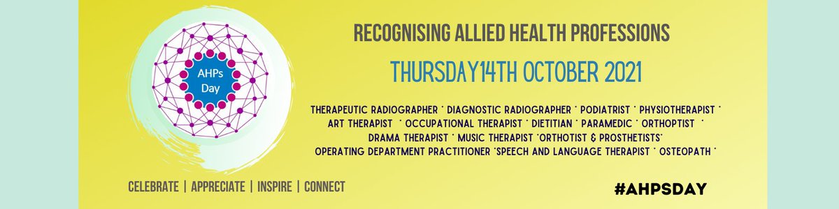 ChilternMusic's tweet photo. Did you know that Music Therapy is an allied health profession alongside physiotherapy, speech and language therapy and occupational therapy? Our therapists do a lot of joint working with other AHPs so it's great to have a day to recognise and celebrate the work they do! #AHPsDay https://t.co/1eTRrus7Es