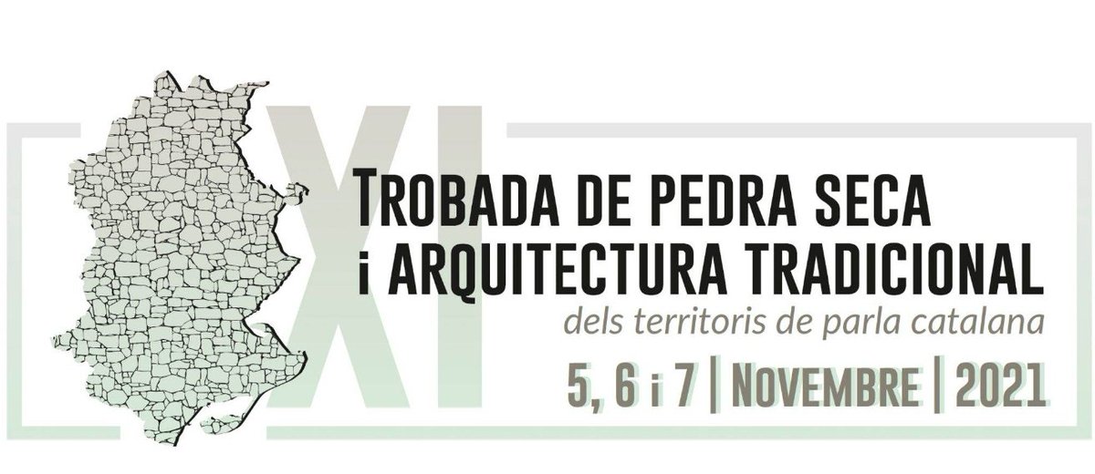 “XI Trobada Pedra Seca i l’Arquitectura Tradicional (2021)”
Es farà del divendres 5 al diumenge 7 de novembre de 2021 a Móra la Nova. Organitzada pel Institut Ramon Muntaner (IRMU) i l’Associació per la Pedra Seca i l’Arquitectura Tradicional (APSAT).
trobadapedraseca.cat