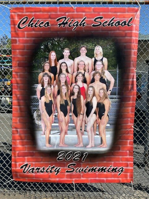SM_Kim_8975's tweet photo. The Fishbowl! Big rival swim meet. My daughters last meet. Senior recognition. Quite the day! #8975Proud #HDMom #ChicoHigh https://t.co/lL3G9i02DO